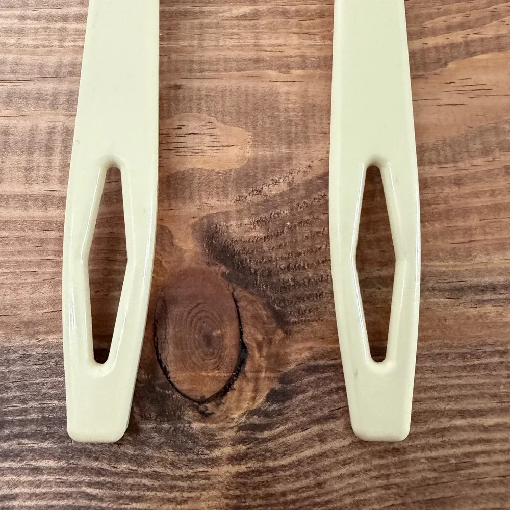 Tailor Made Products Cream Yellow Serving Spoon Set Solid and Slotted USA Made